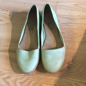 Chelsea crew mint green flats